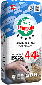 Клей для плитки еластичний Anserglob BCX 44, 25 кг 0002 фото