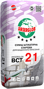 Суміш штукатурна цементно-вапняна ANSERGLOB ВСТ 21, 25 кг 0007 фото
